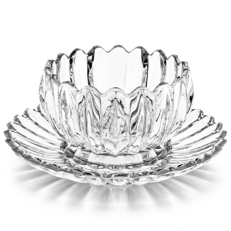 12 Tlg. Dessertgläser mit Unterteller